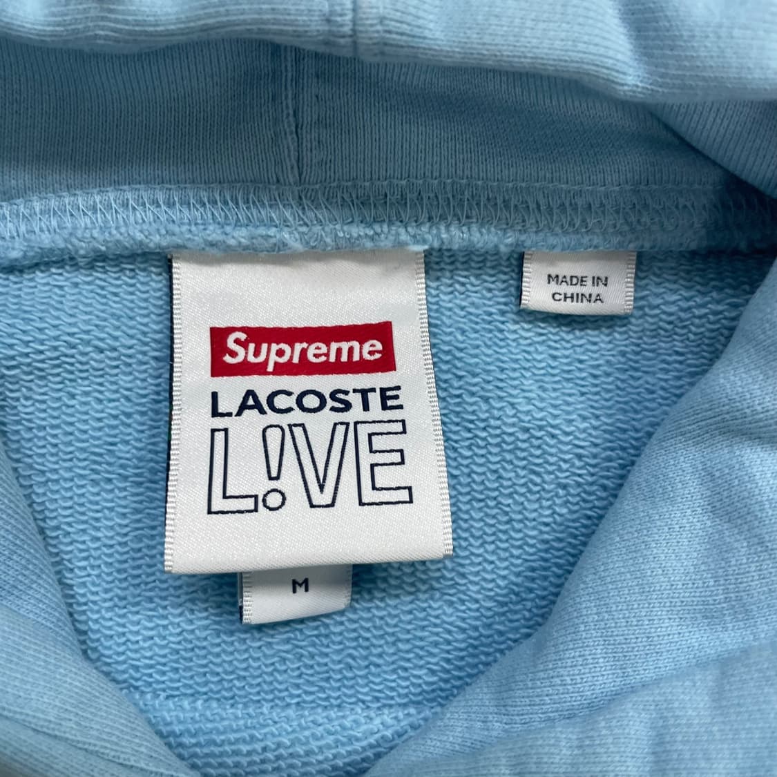 슈프림 Supreme x 라코스테 빅 로고 후드티 소라 상품이미지4