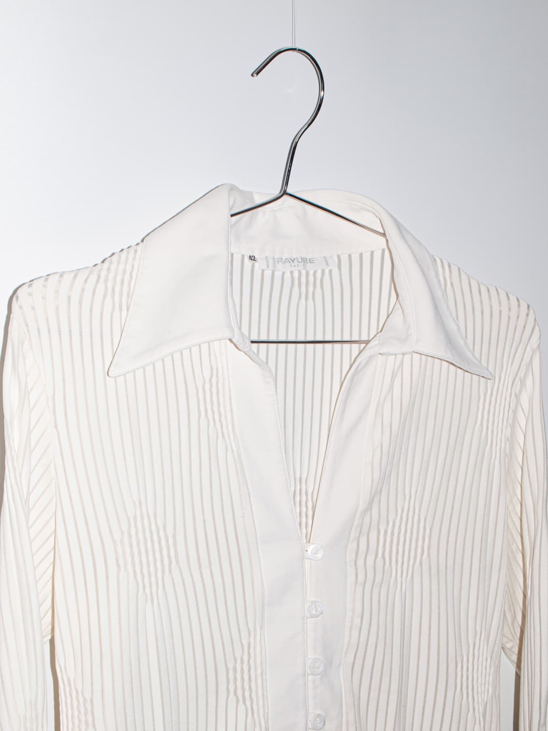 Sheer Stripe Jacquard Shirts 상품이미지3