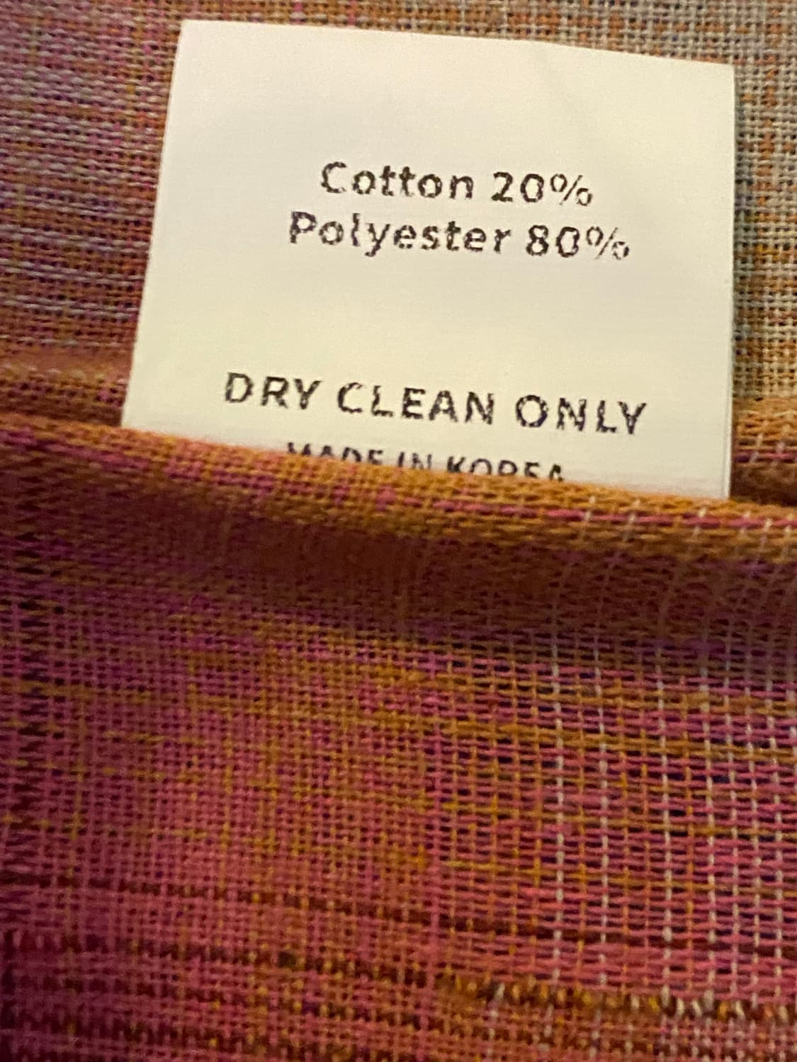 LECYTO 핑크 프린지 체크 셔츠 상품이미지5