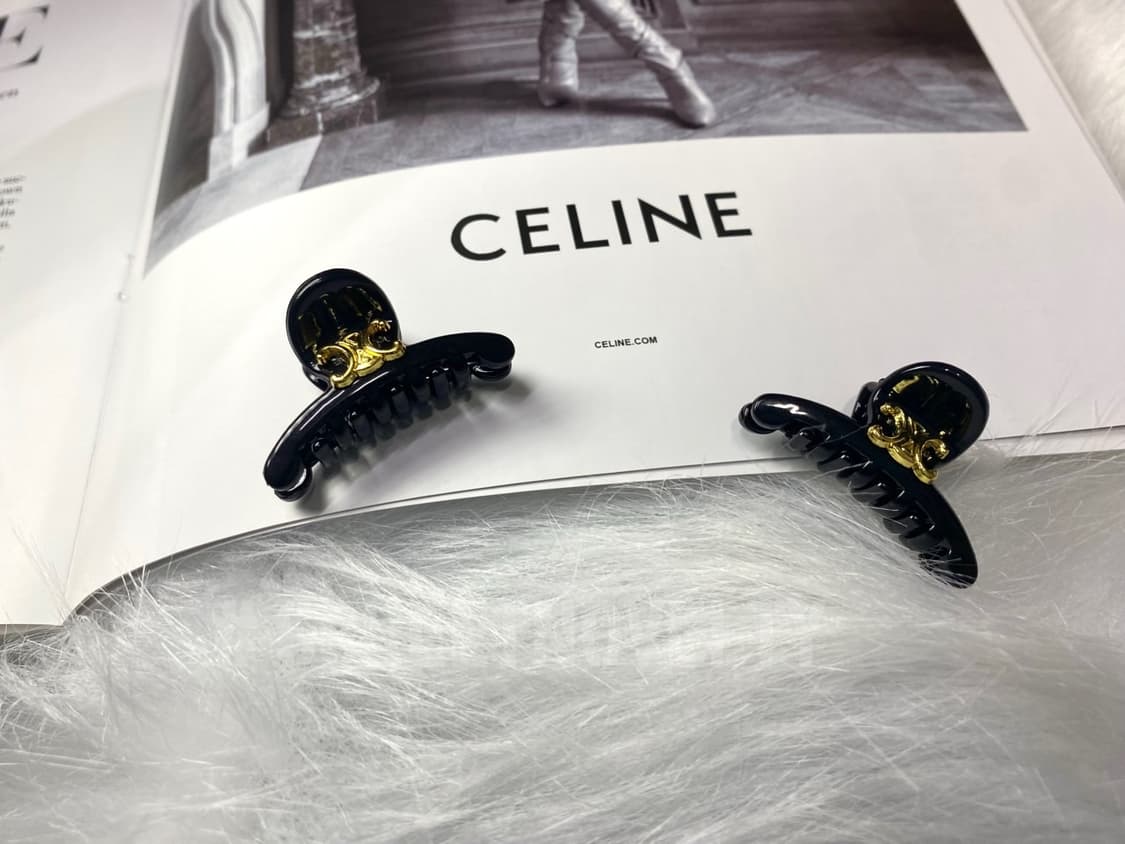 셀린느 미니 헤어 집게핀 세트 블랙 (2개) 상품이미지8