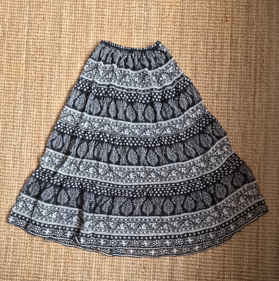 일본수입 여성 밴딩에스닉롱스커트 M사이즈 상품이미지7