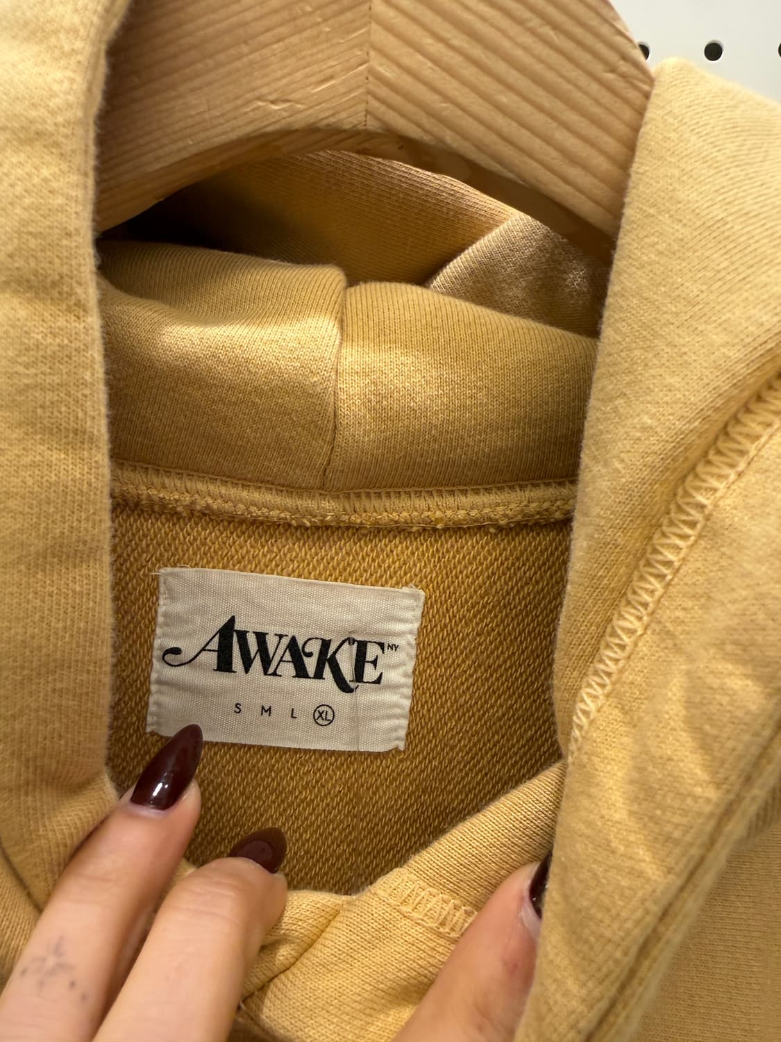 어웨이크 뉴욕 클래식 아웃라인 로고 자수 후드티 U1350 상품이미지5