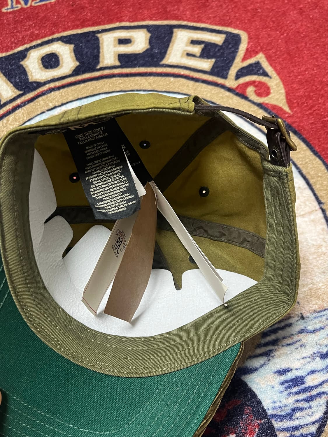 더블알엘 (RRL) 올리브 코듀로이 볼캡 상품이미지3