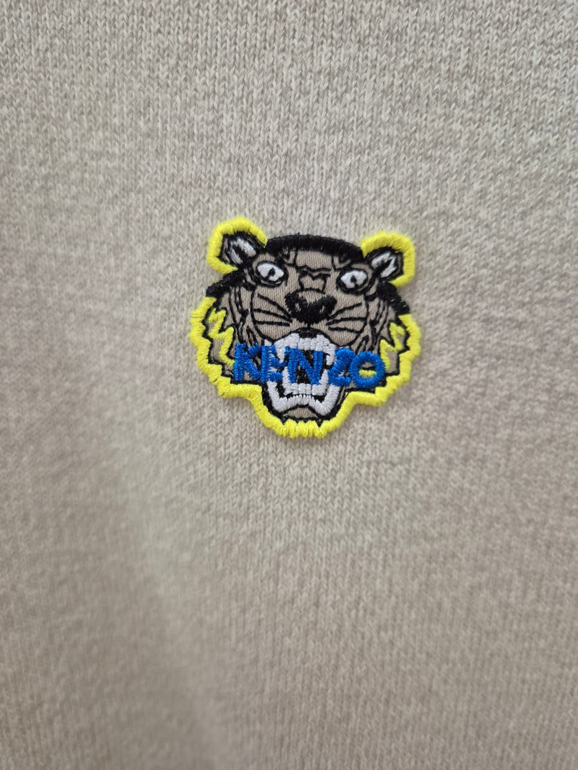 겐조 타이거 패치 니트 베이지 XL 상품이미지6