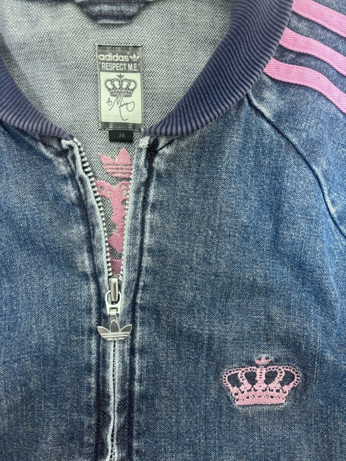 극대장👑🫧 아디다스 미시엘리엇 콜라보 청자켓 상품이미지3