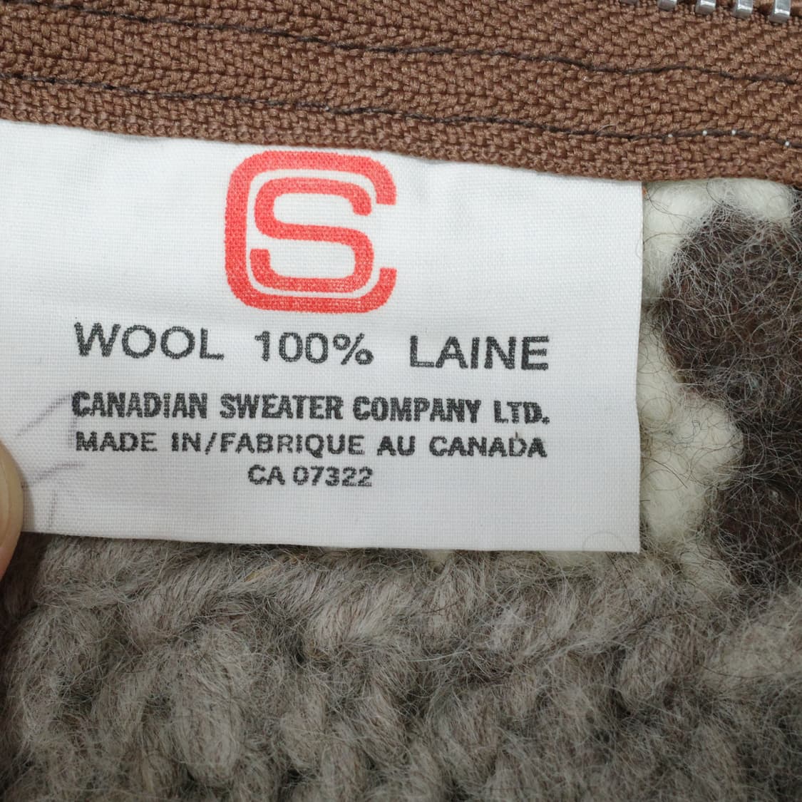 캐나디안 스웨터 컴퍼니 울 코위찬 MADE IN CANADA  상품이미지6