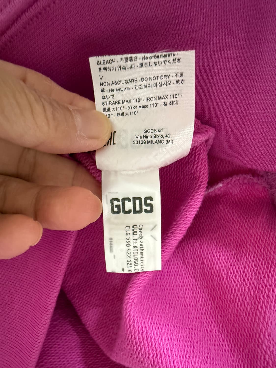 GCDS 로고 스웻셔츠 S 상품이미지8