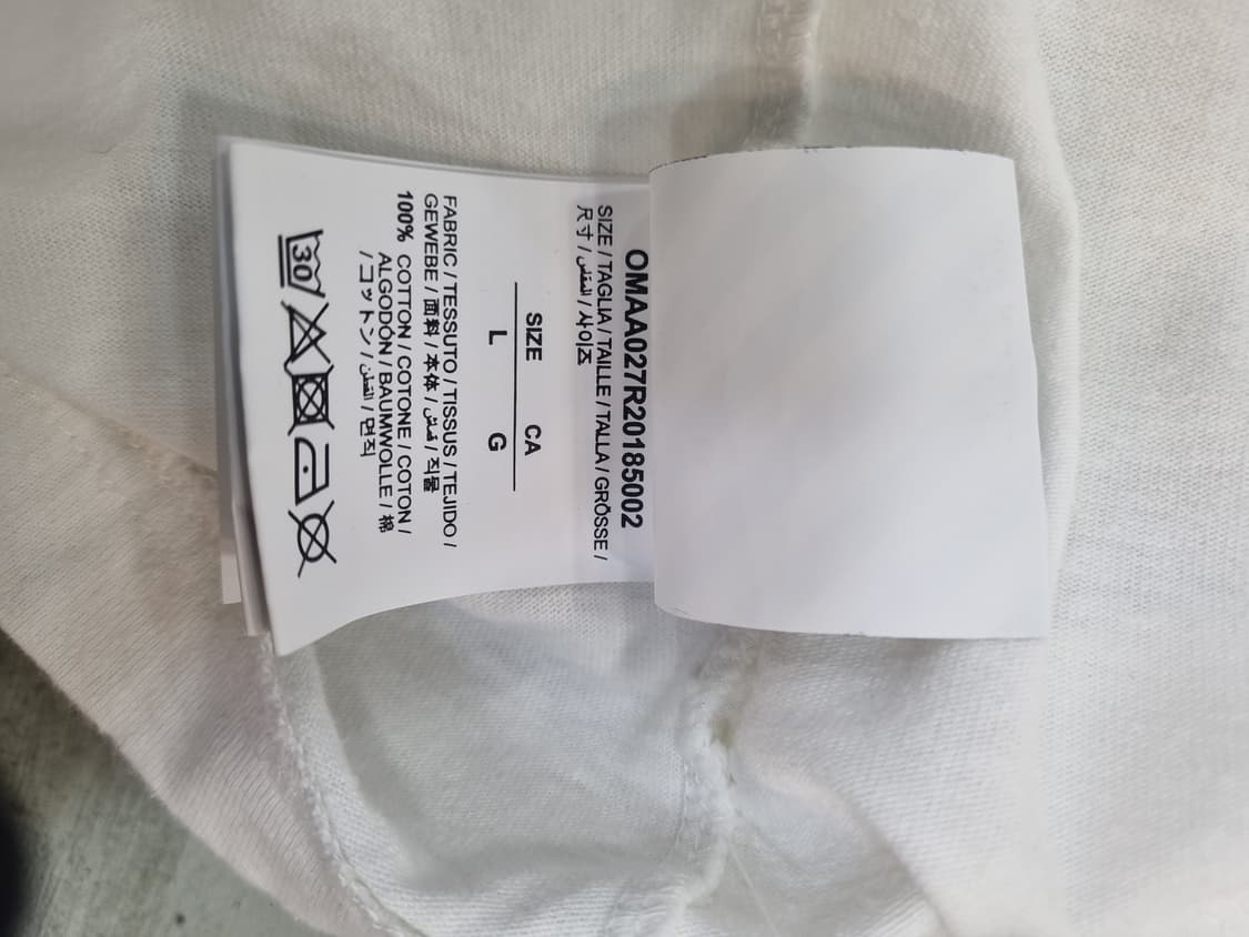 오프화이트 반팔 티셔츠 L 상품이미지5