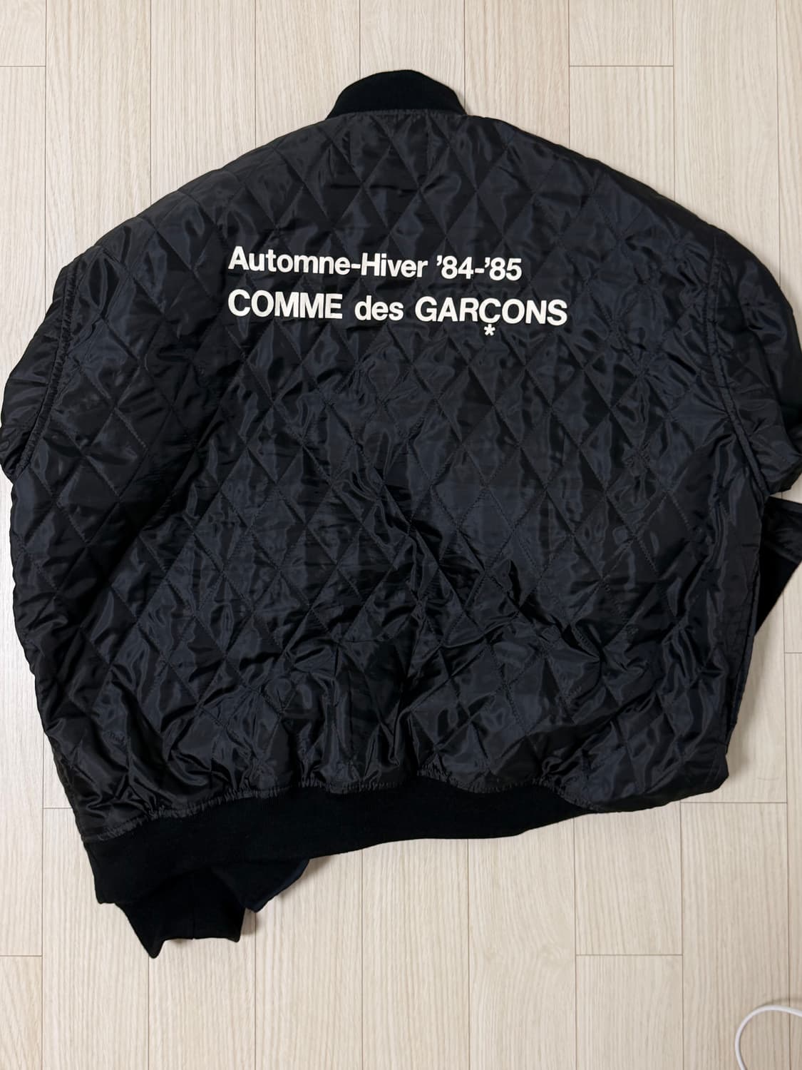 [XXL] 꼼데가르송 스태프 퀄팅 누빔 블루종 자켓 집업 cdg 상품이미지1