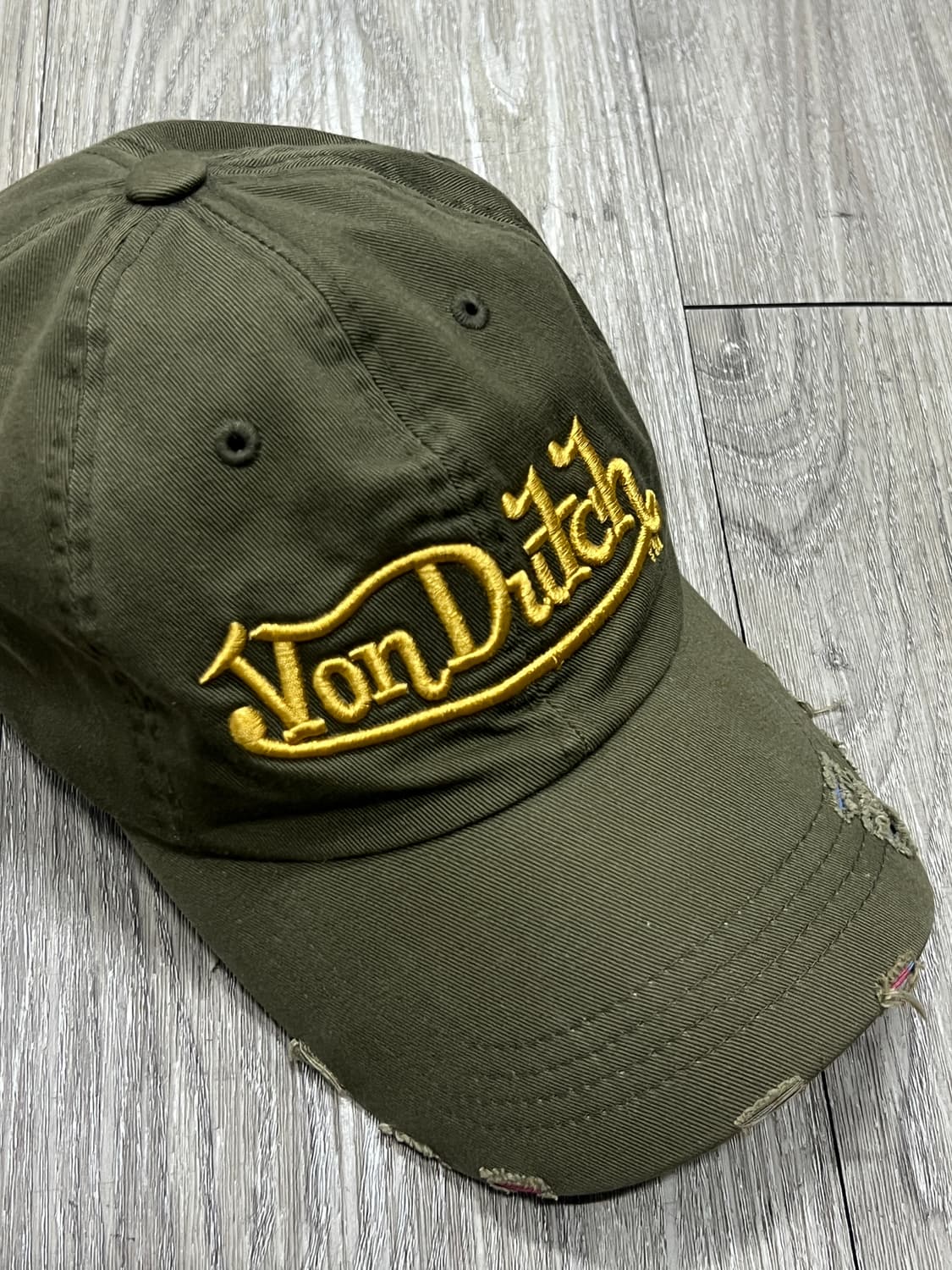 Von Dutch 본더치 Y2K 카키 볼캡 상품이미지2