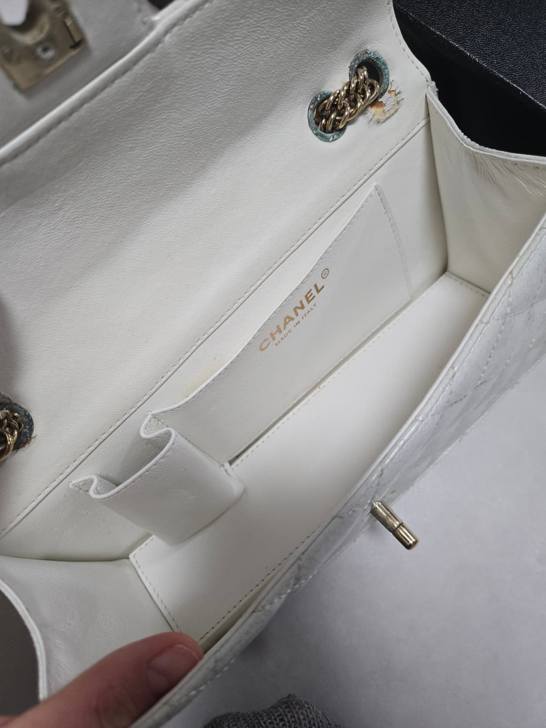 샤넬 페이던트 플립백 골드체인 상품이미지6