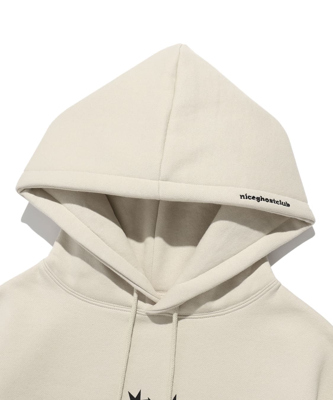 [S] 나이스고스트클럽 해브어판타지 기모 후드 후디 : 베이지 상품이미지3