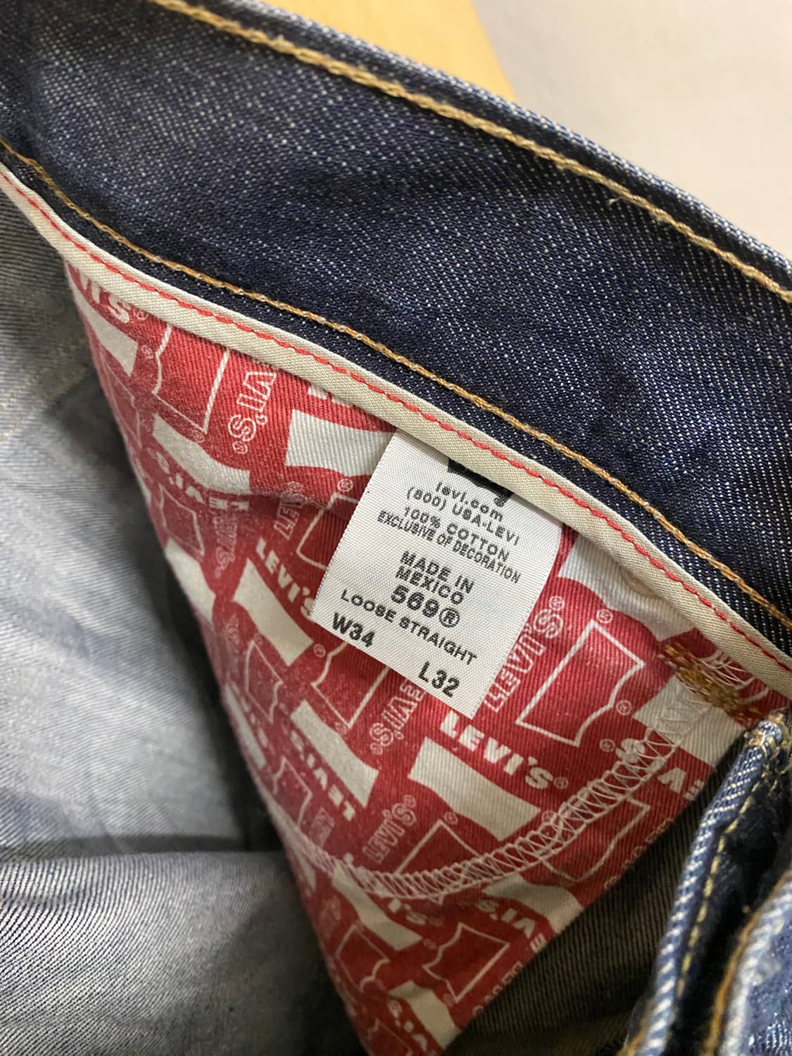 00's LEVI'S 569 denim pants 리바이스 와이드 데님 상품이미지8