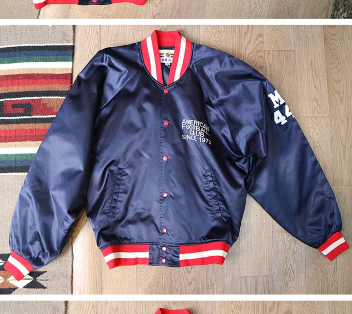 일본판 80~90s 아메리칸 풋볼 클럽 빈티지 바시티 자켓

 상품이미지3