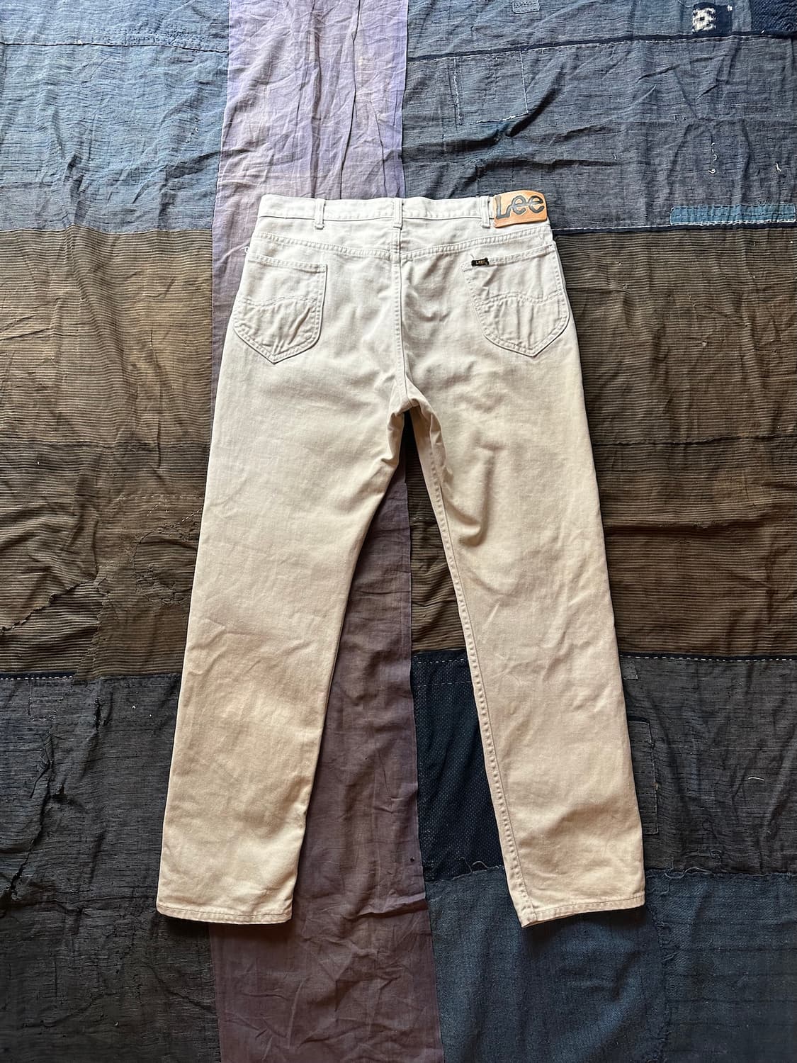 60s 70s USA LEE 200Z White Denim Pants 상품이미지5