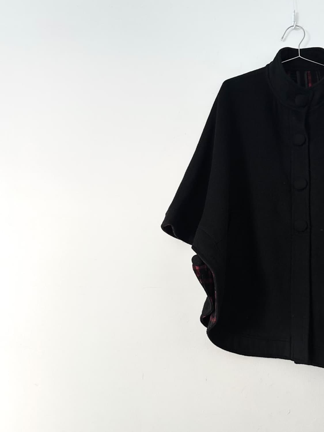 Wide 4 button poncho coat / 판초 코트 상품이미지3