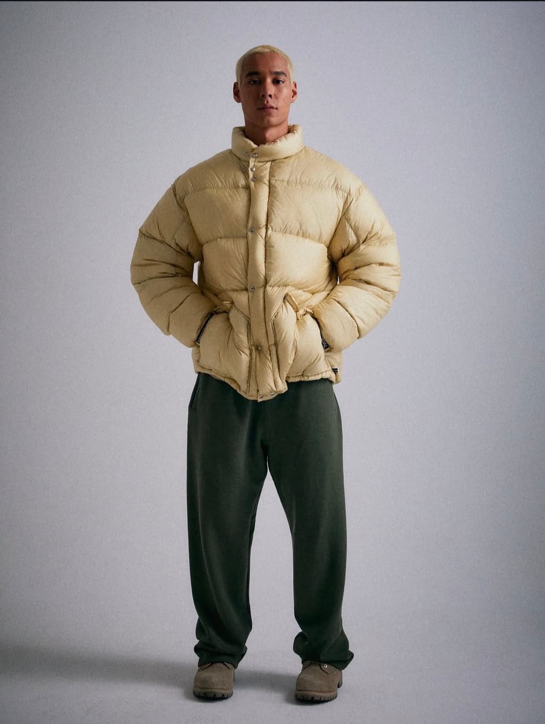 헤리티지플로스 립스탑 구스 다운 패딩 새상품 상품이미지1