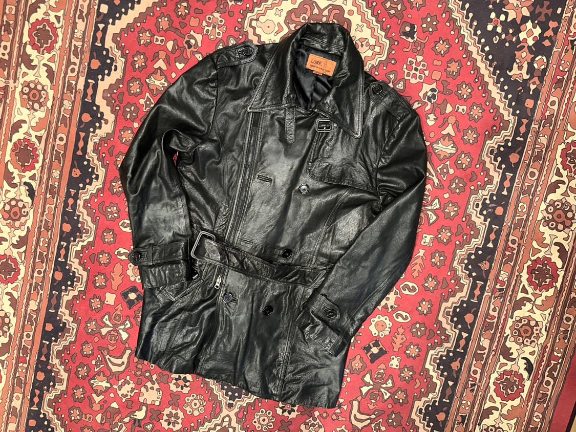 ( L-XL ) 가죽코트 가죽카코트 레더자켓 양가죽자켓 아메카지 워크웨어 상품이미지1