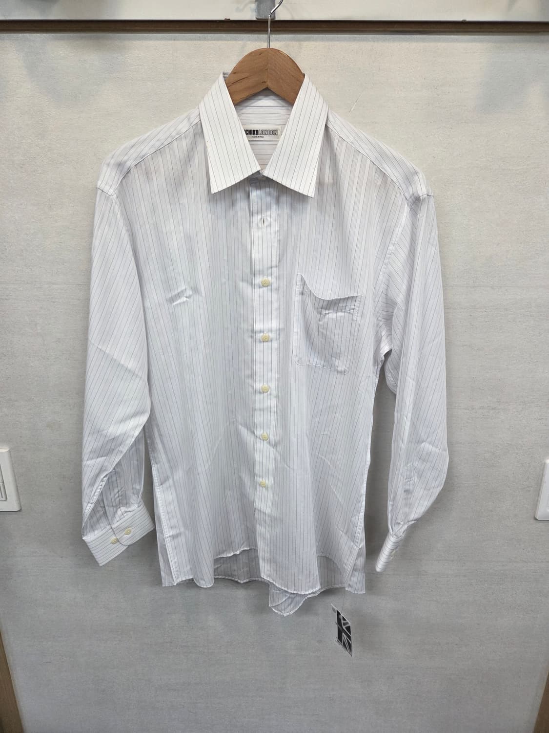 미치코런던 레이온 스트라이프 셔츠긴팔 L 상품이미지1