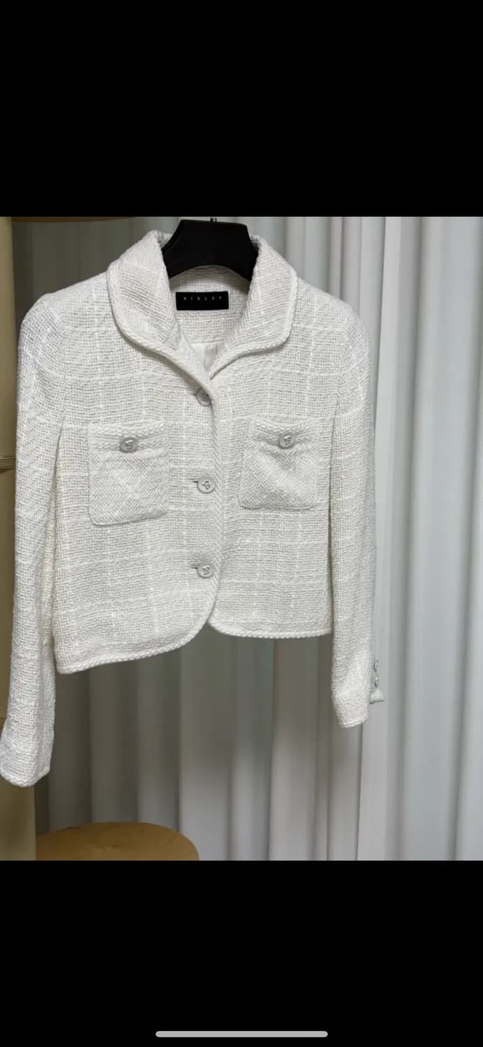 시슬리 트위드 크롭 자켓 상품이미지1