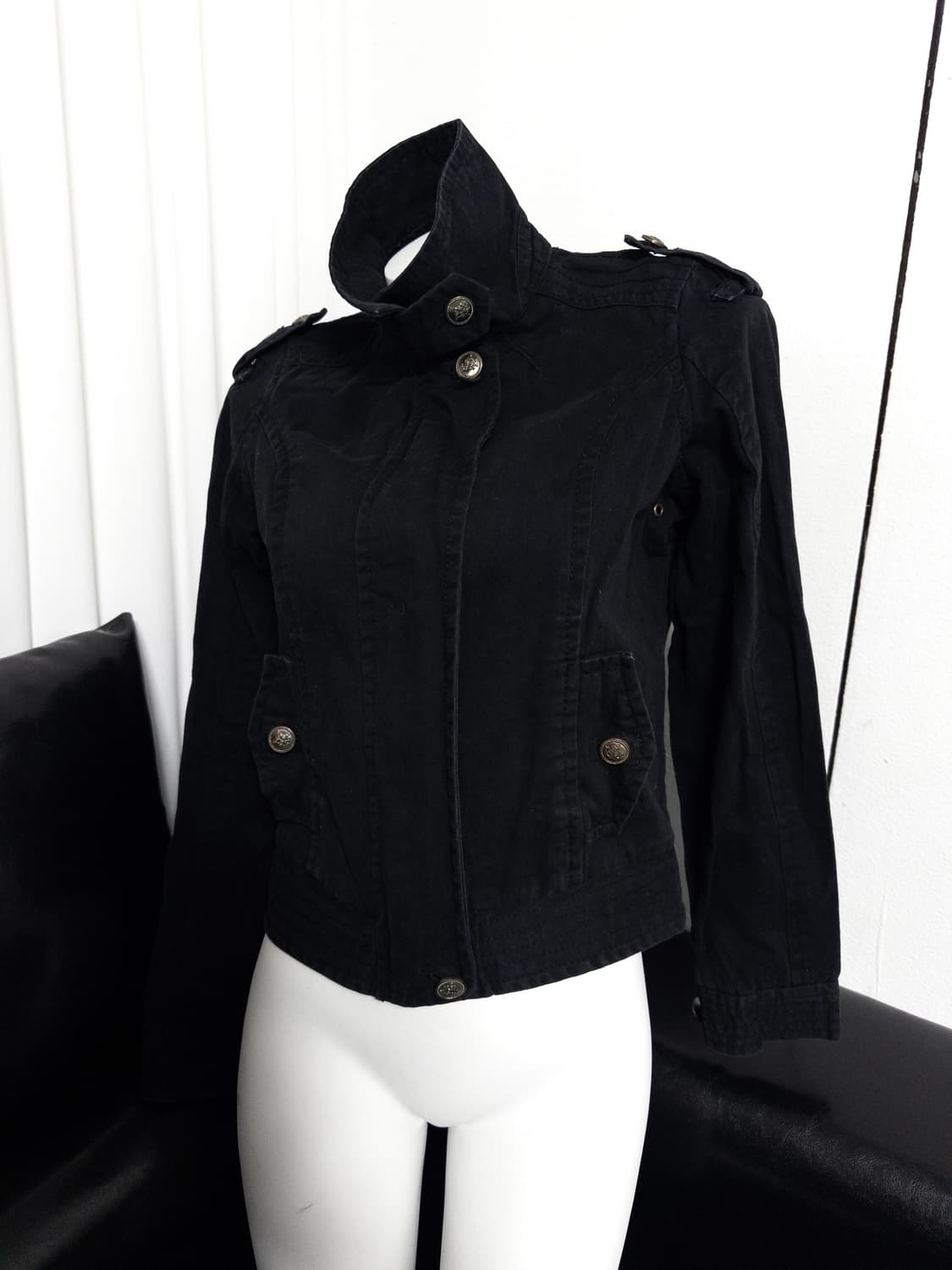 cotton black jacket 상품이미지1