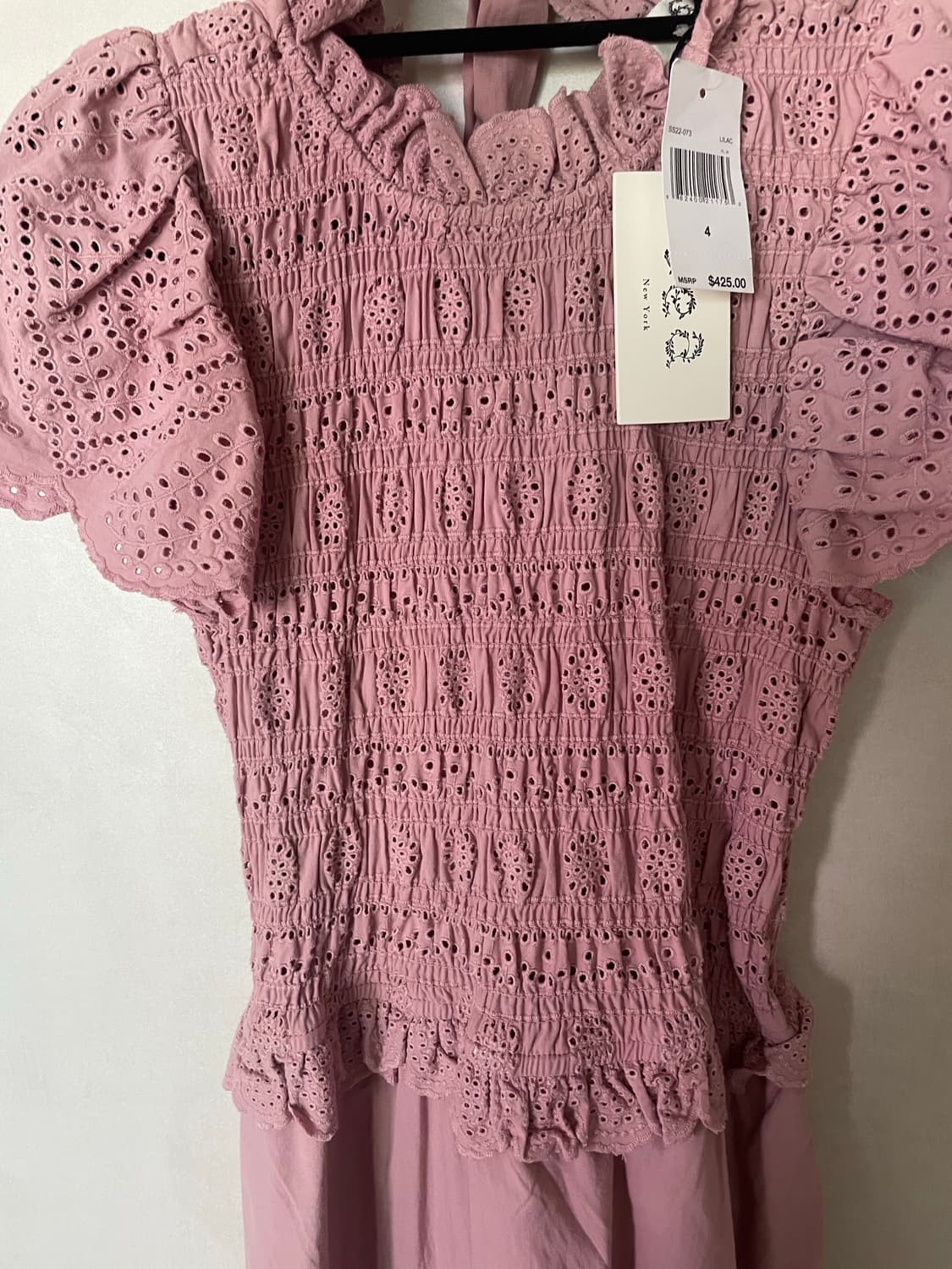 (새상품!) 씨뉴욕 레이스 펀칭 아일렛 롱드레스 4(55) 상품이미지5