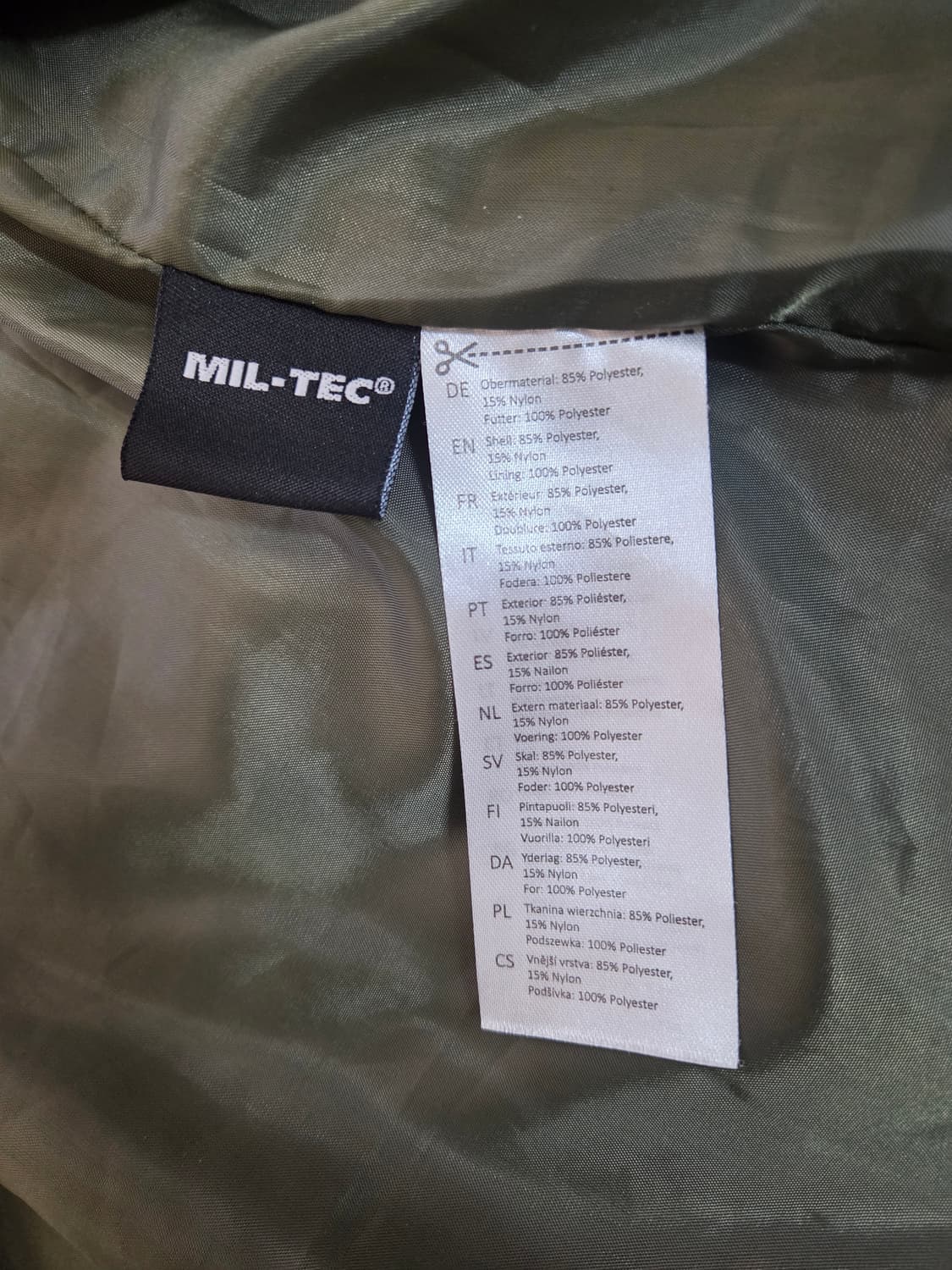 스텀 밀텍 헌팅 재킷 올리브 (105~110) 상품이미지5