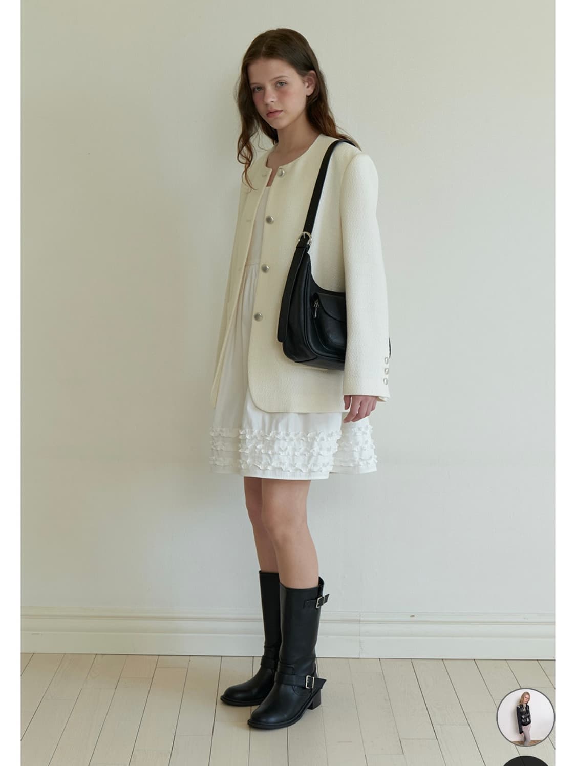 AMONG 어몽 OVER-FIT TWEED JACKET 상품이미지7