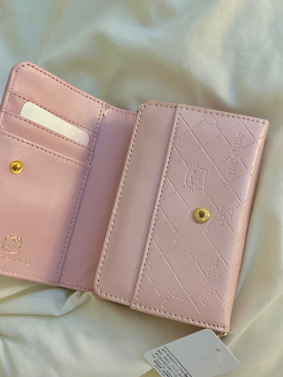 일본 산리오 헬로키티 에나멜 핑크 갸루 희귀 고전 지갑 y2k 상품이미지6