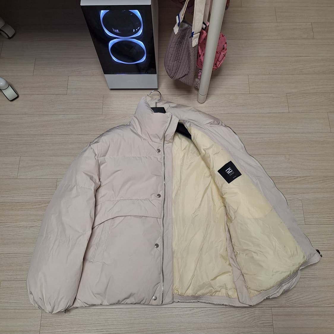 시스템옴므 하이넥 구스 다운 패딩 상품이미지4