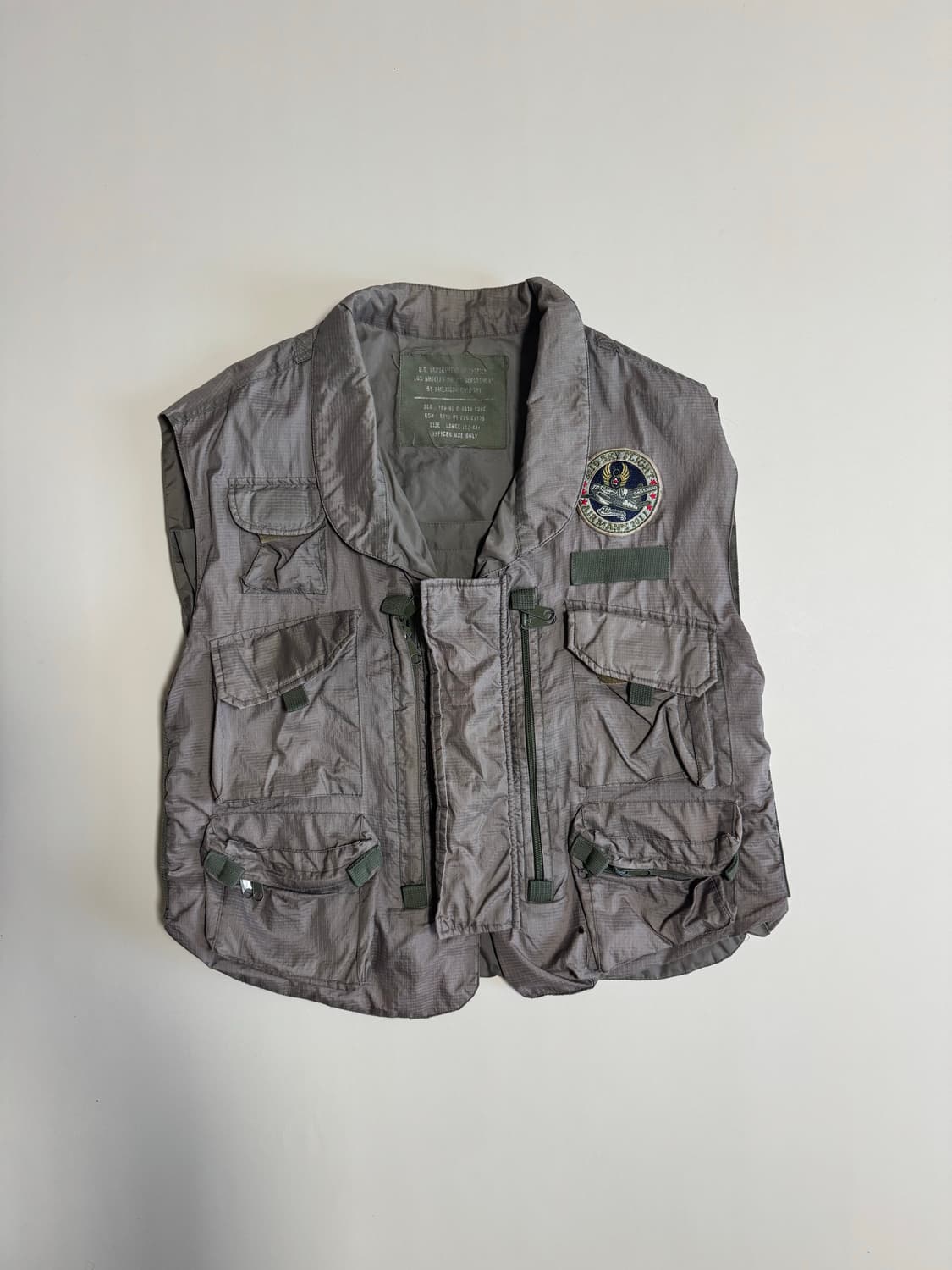 미군 항공 점퍼 조끼 그레이 상품이미지1
