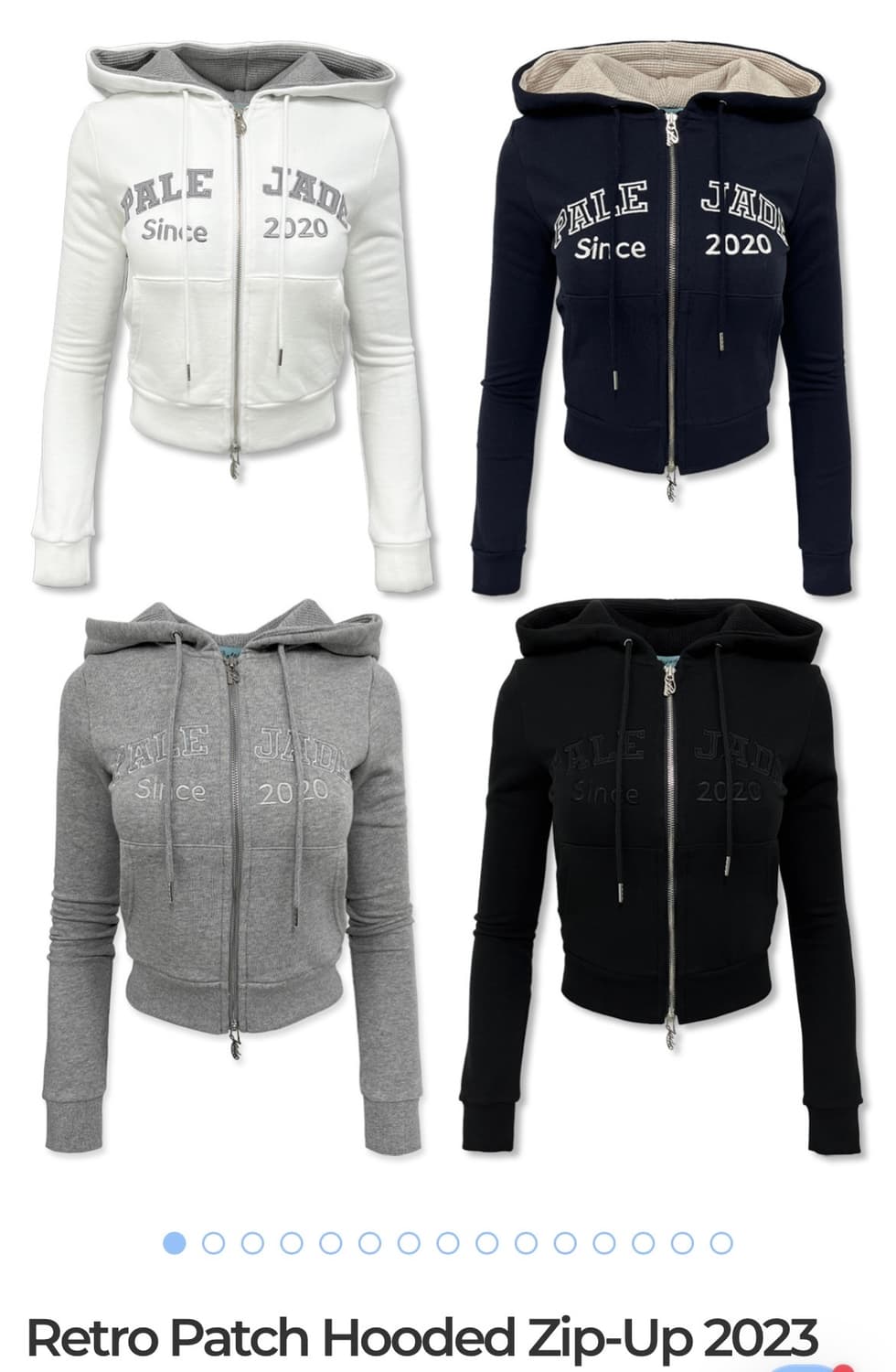 페일제이드 레트로패치 후드집업 그레이(새상품) 상품이미지2