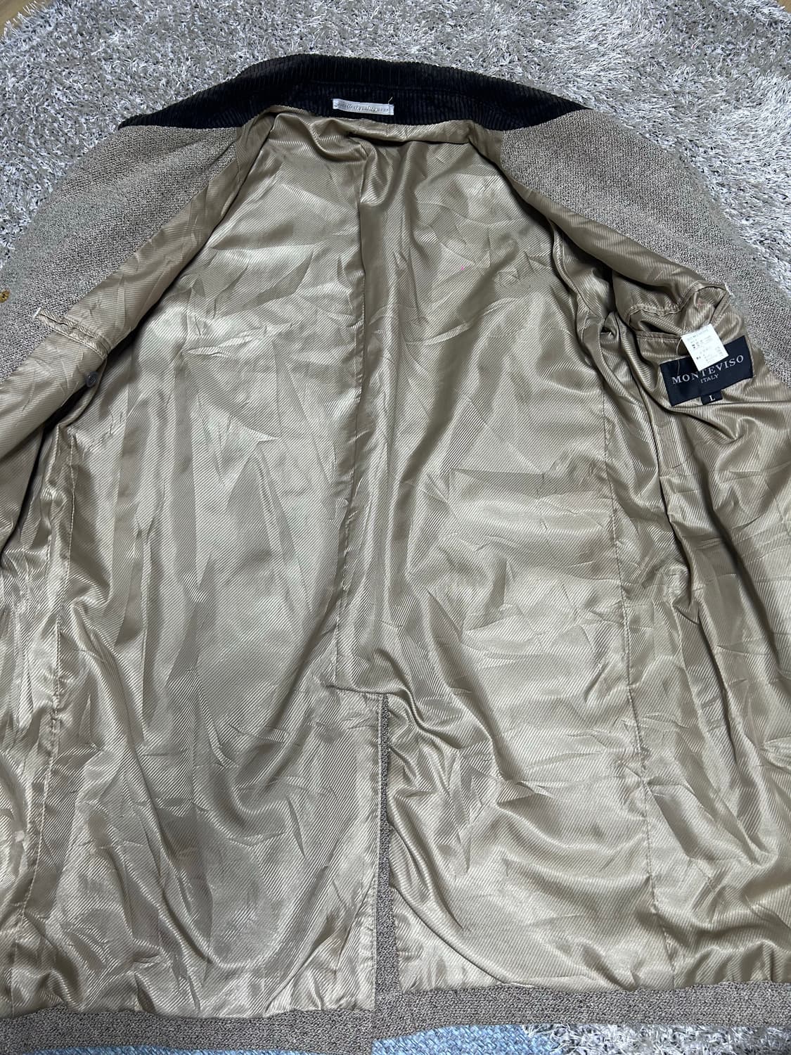 일본판 몬테비소 코듀로이 울 코트자켓 사이즈 105~110 상품이미지6