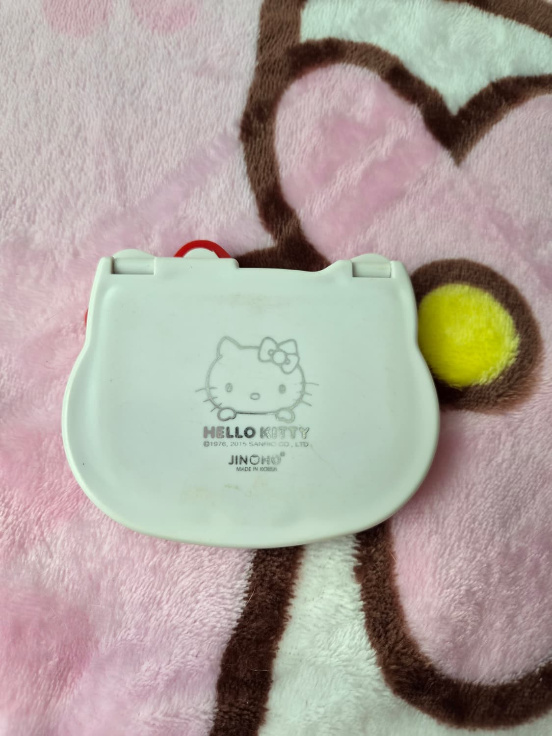 헬로키티 고전키티 얼굴 모양 거울 빗 세트 상품이미지3