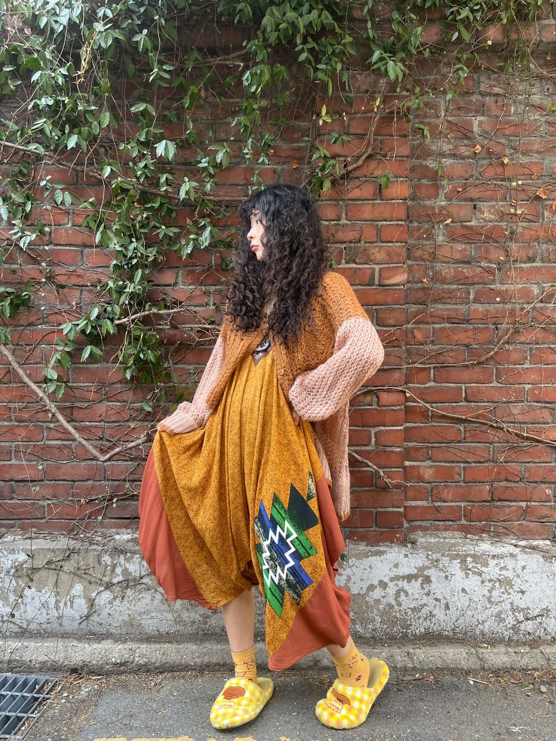 히피 에스닉 패턴 포인트 2Way 원피스 상품이미지5