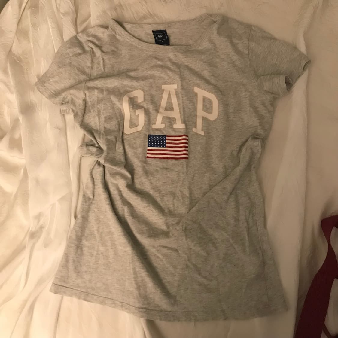 GAP 갭 Y2k 성조기 그레이 반팔티 상품이미지3
