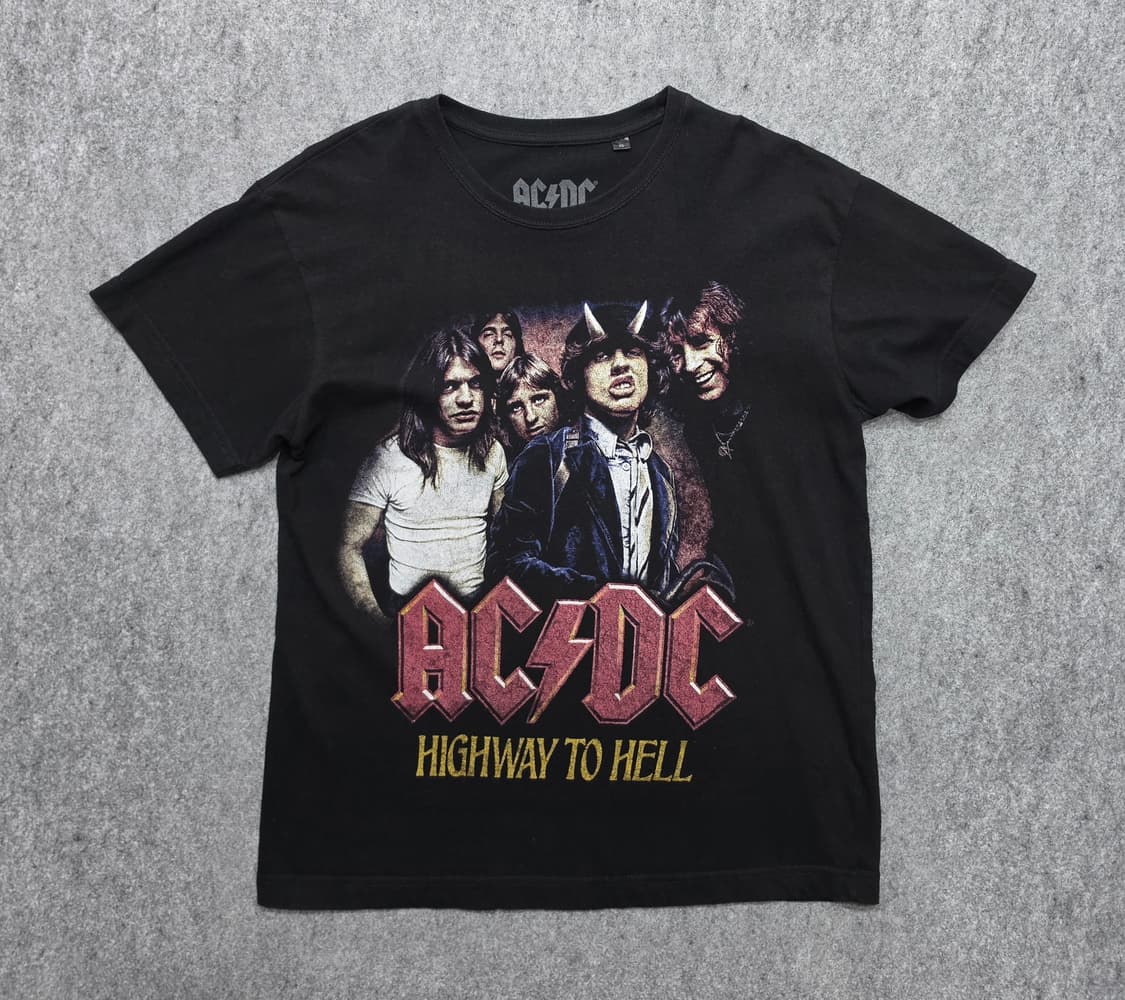 ACDC 하이웨이 투 헬 그래픽 밴드티 락밴드 반팔티 XS 상품이미지1