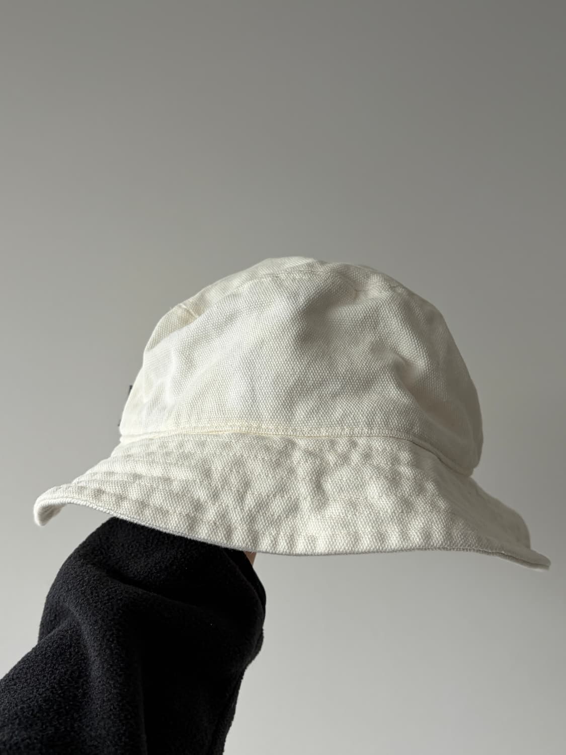 스투시 x CDG 꼼데가르송 캔버스 코튼 버킷 L-XL 상품이미지3