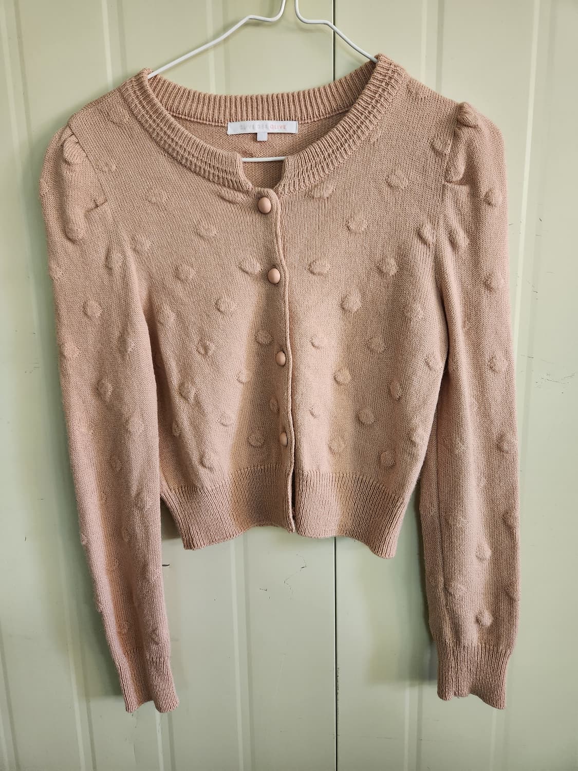 올리브데올리브 폼폼 가디건 핑크 상품이미지1