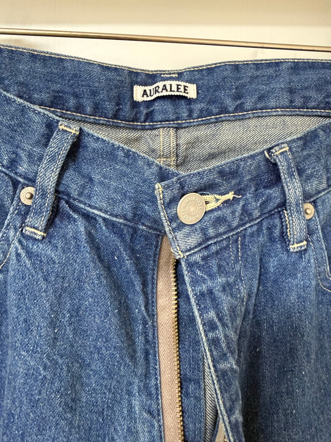 [극미]오라리 셀비지 라이트 데님 4사이즈 상품이미지3