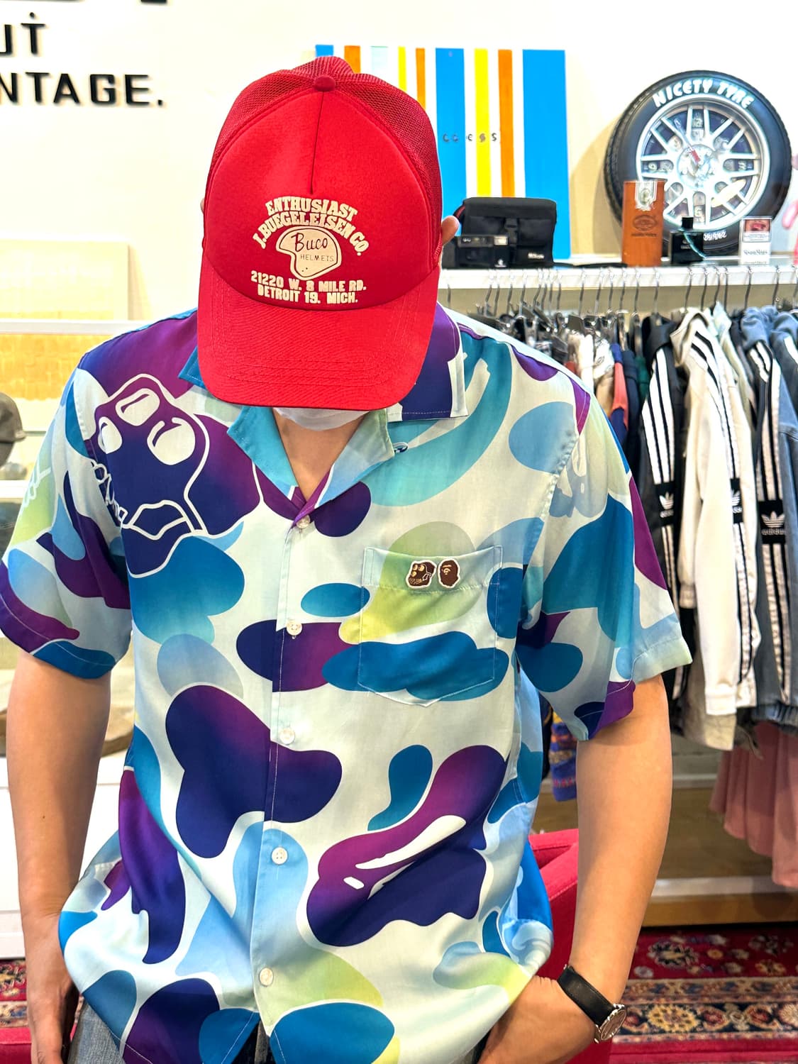 BAPE x Bored Ape Yacht Club 콜라보 반팔셔츠 상품이미지2