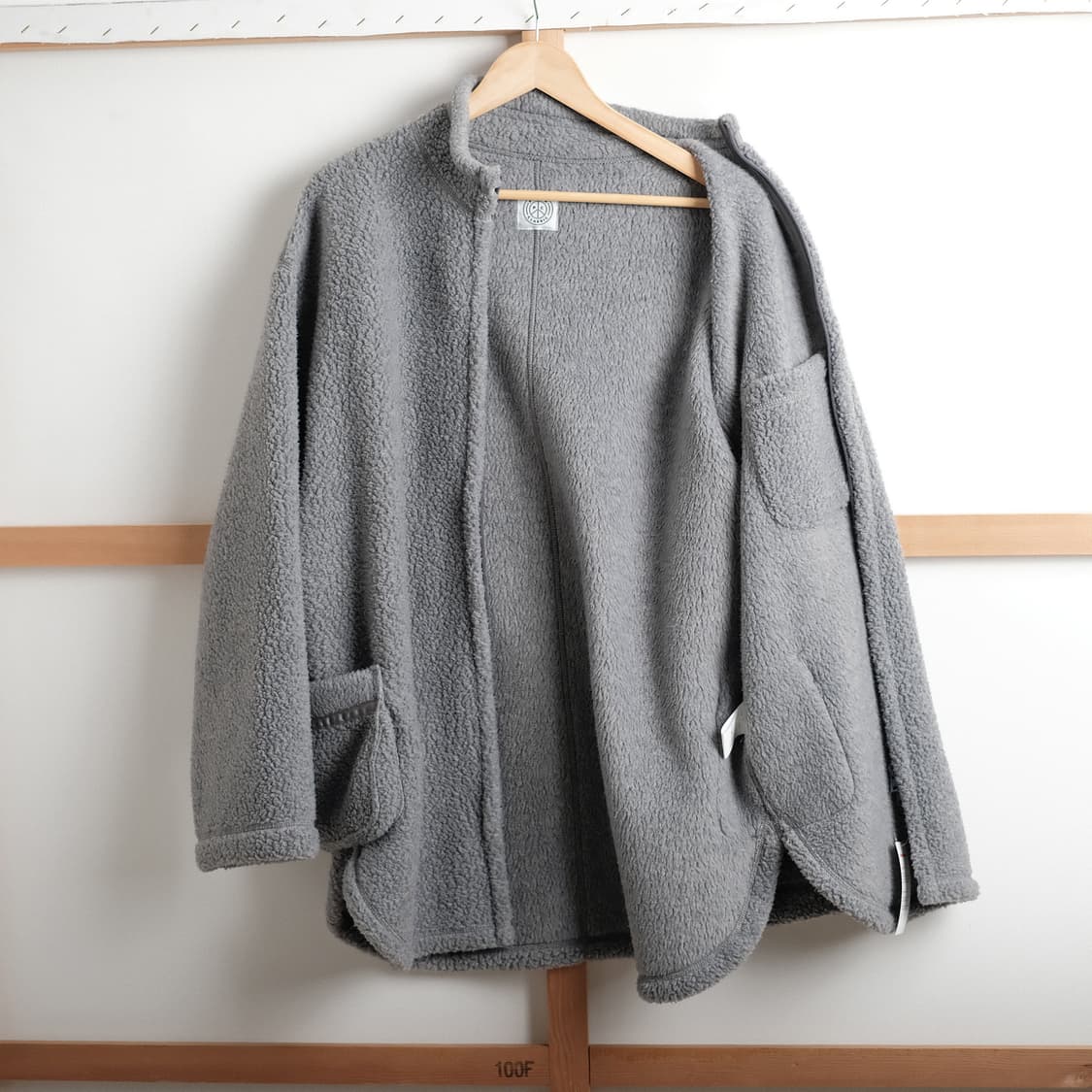 포터클래식 2(M사이즈) 플리스 집업 셔츠 자켓 그레이 상품이미지8