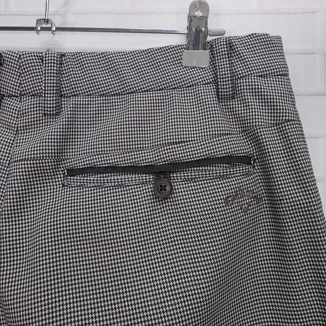 캘러웨어 하운드투스 패턴 자수 로고 골프 팬츠 바지 32사이즈 상품이미지7