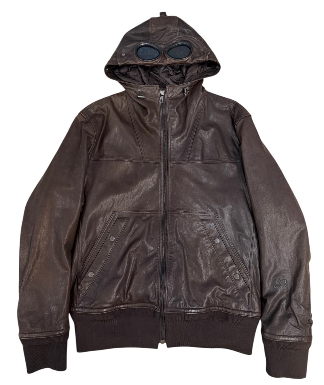 CP컴퍼니 쉽스킨 레더 고글 자켓 상품이미지3