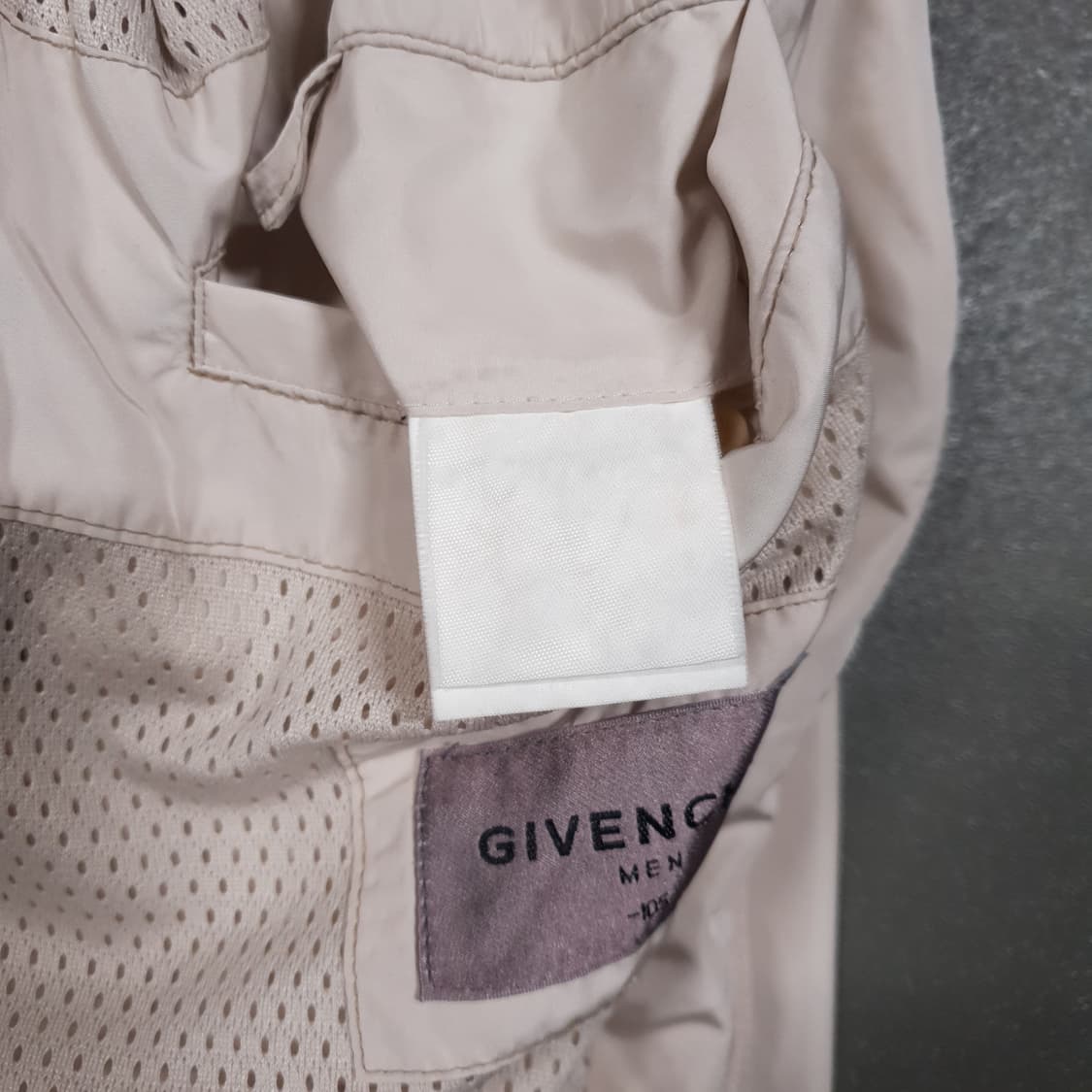 XL (105) 지방시 고급 블루종 집업 스윙 자켓 아이보리 상품이미지6