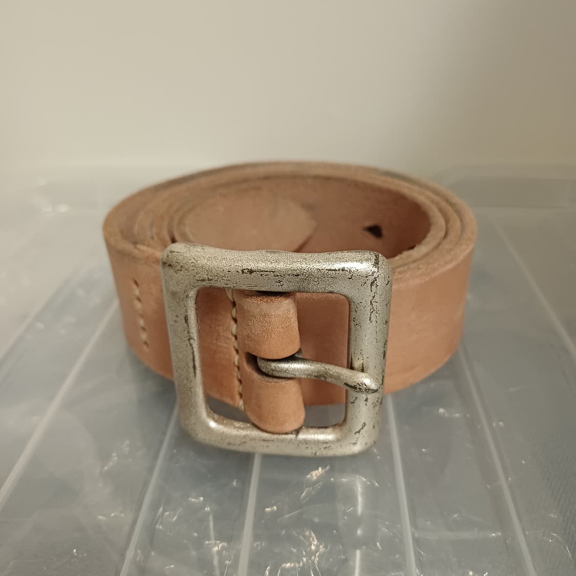 38 풀카운트 6211 와일드 레더 개리슨 벨트 내추럴 상품이미지5