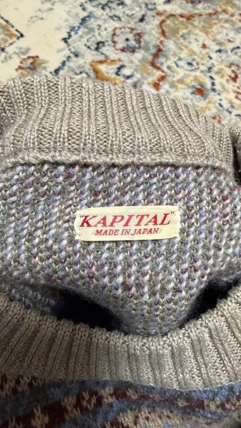 캐피탈 7G 울 페어 아일 본 크루넥 스웨터 색소폰 3 상품이미지3