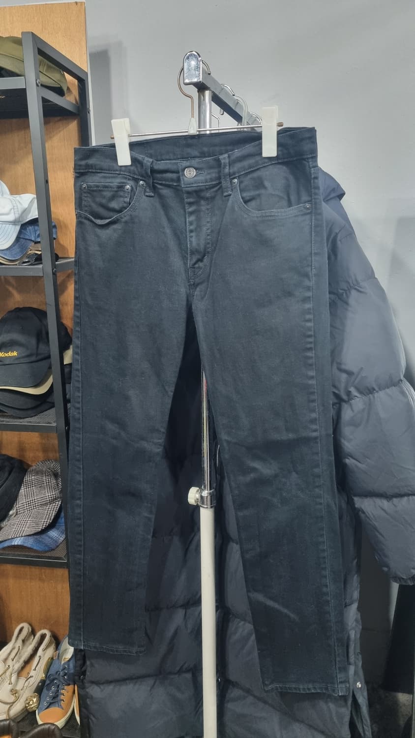 리바이스 스판 슬림(511) 블랙데님 32size 컨디션8/10 상품이미지1