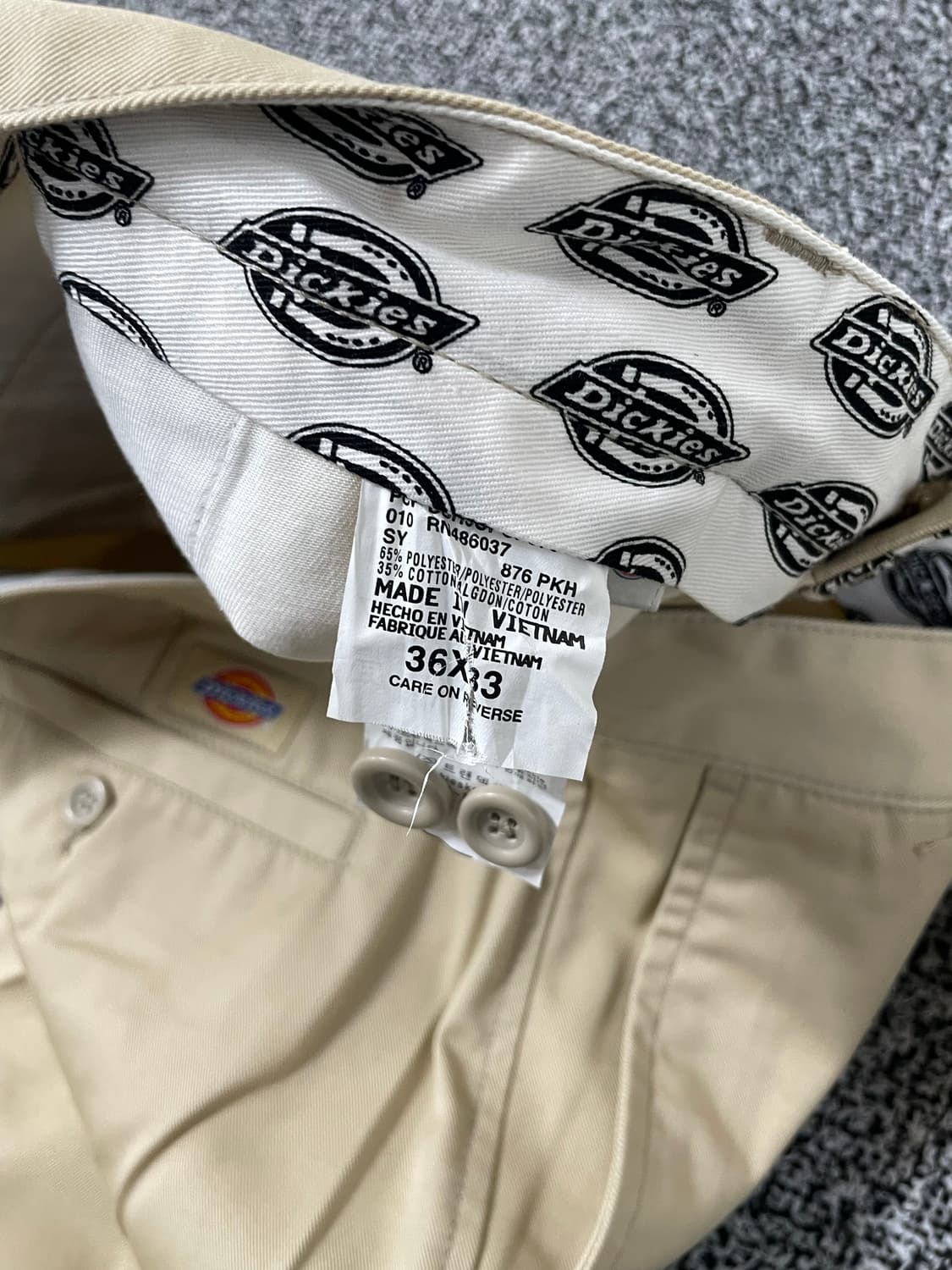빈티지9. 디키즈 코튼 레귤러 핏 치노 팬츠 연베이지 상품이미지4