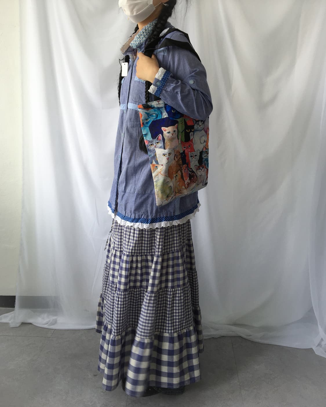 Check pattern layer skirt 상품이미지5